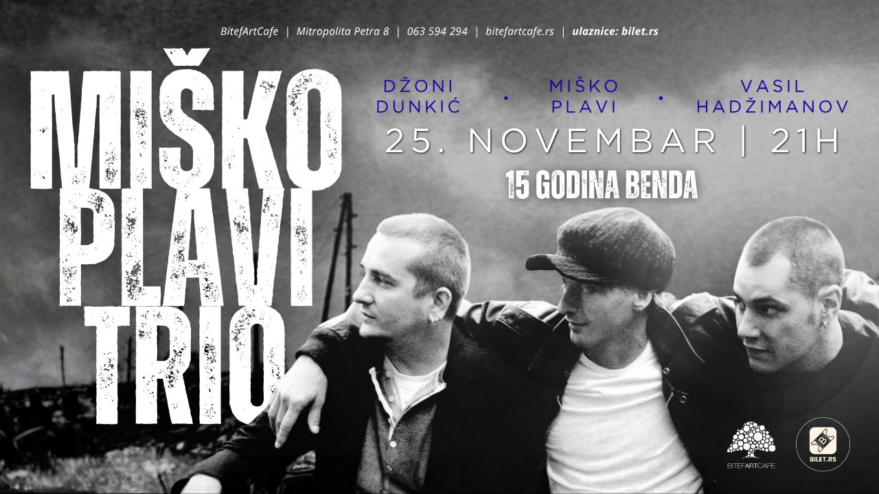 Miško Plavi Trio — 15th anniversary
